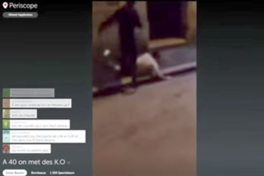 上月法國兩名青年於波爾多的夜店區襲擊一名男子，其中一人用 Periscope 直播過程，事後二人均被拘捕