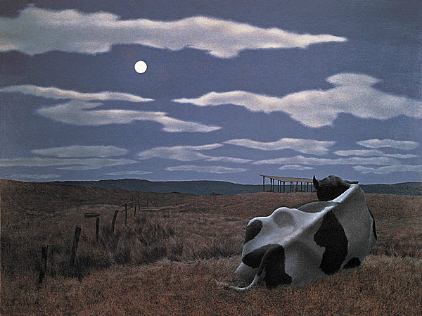 Moon and Cow 1963　圖片來源：alexcolville.ca