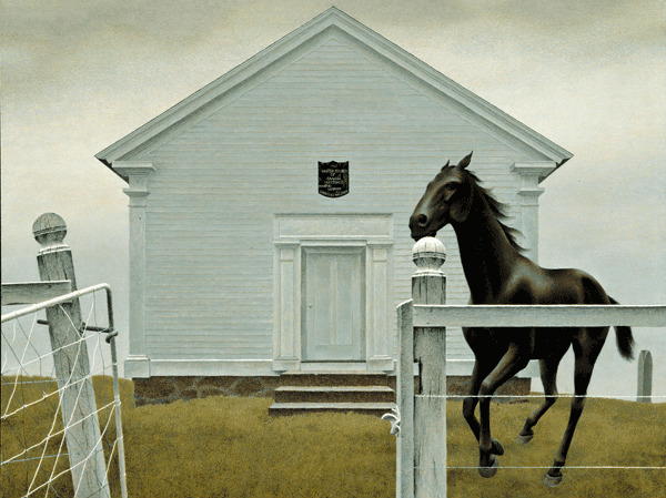 Church and Horse 1964　圖片來源：alexcolville.ca