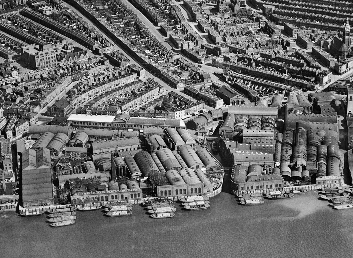 倫敦西南部櫛次鱗比的工廠。　圖片來源：Heritage Calling